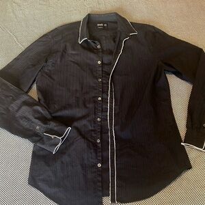 D&G Dolce & Gabbana Black & White Button Down Shirt Small Size 4